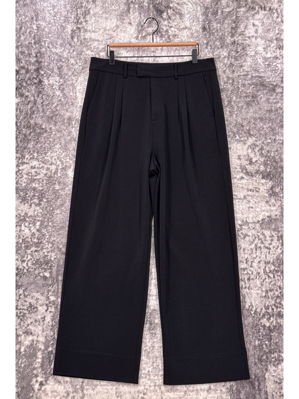 Cuts Clothing Essential Pants 16 Womens High Rise Pleated Wide Hem Trouser